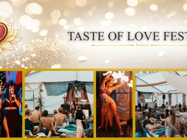 Festival Banner at Taste of Love Tantra Festival Sydney